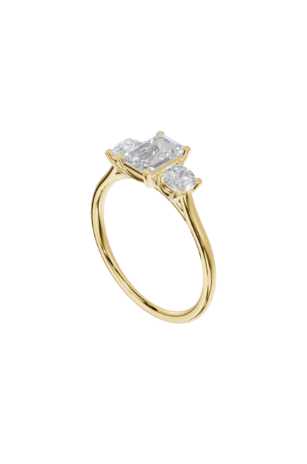Emerald Three Stone Cathedral product image