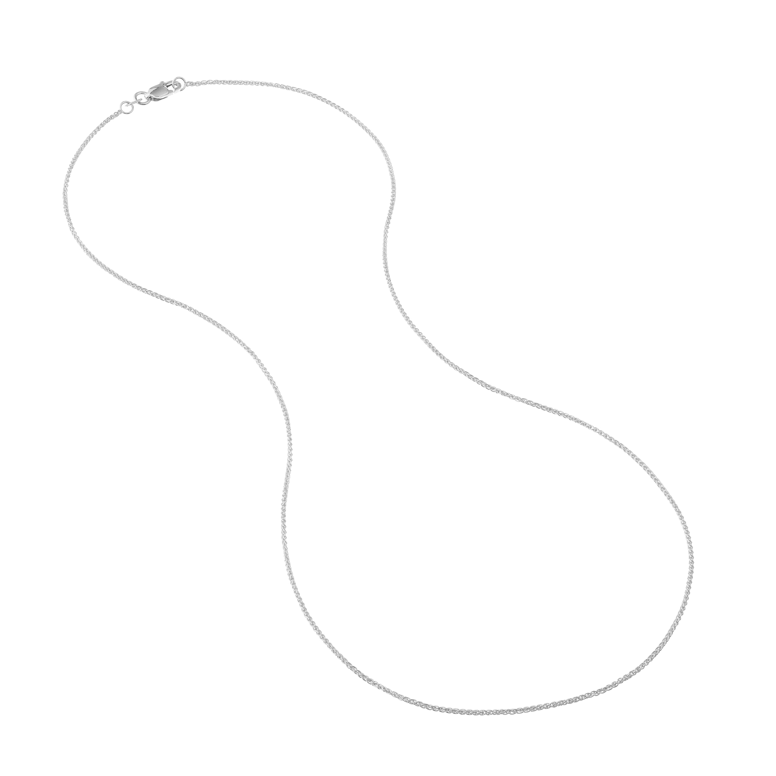 Wheat Chain Gold Necklace (0.85mm, 18 inches)
