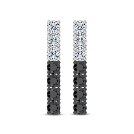Midnight Noir Lab Diamond Drop Earrings by Christian Siriano gallery image 1