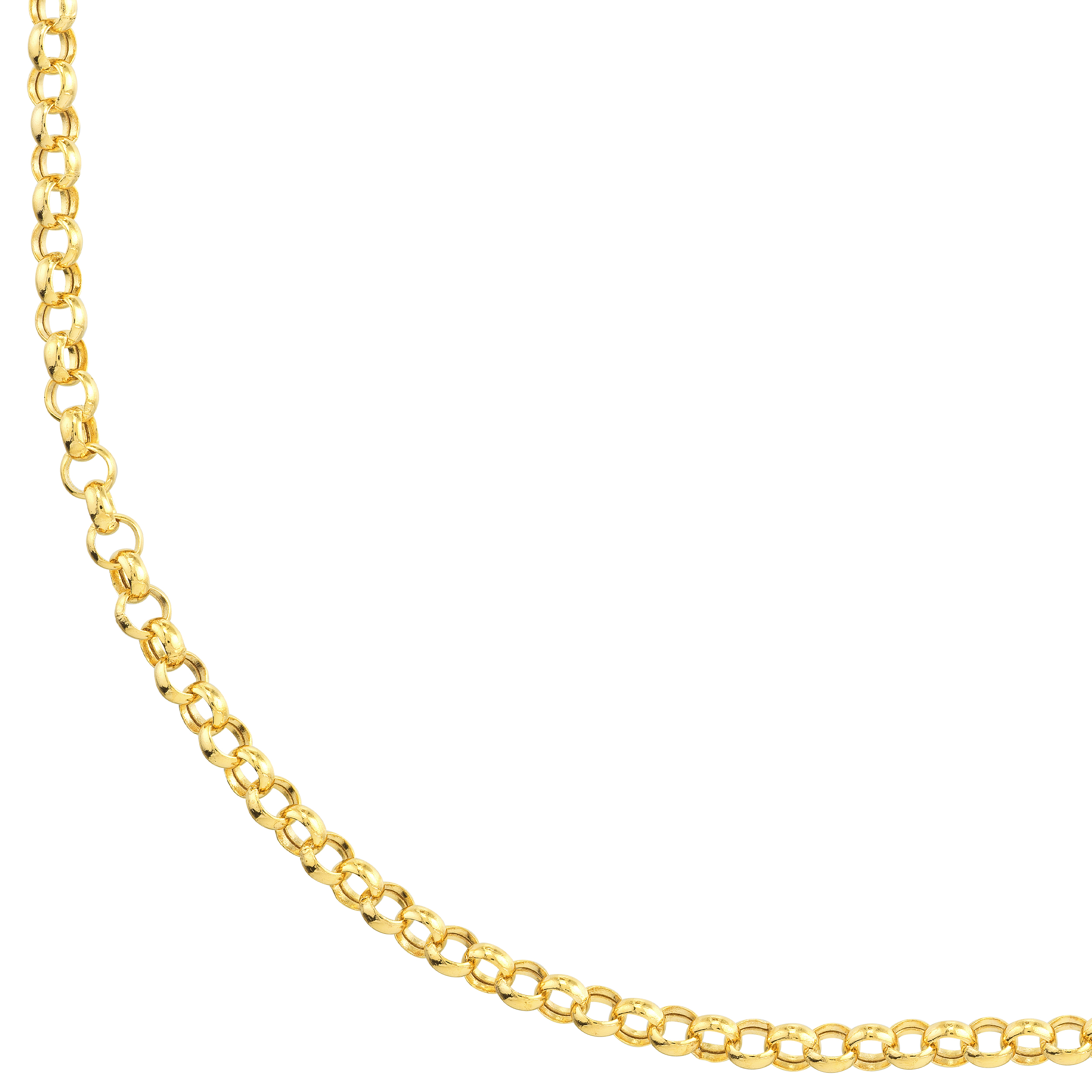 Rolo Chain Gold Necklace (3.75mm)