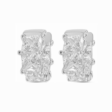 Princess Inside-Out Lab Diamond Hoop Earrings (7.5 ct. tw.) gallery image 1