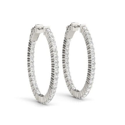 Endless Diamond Hoop Earrings (5 1/4 ct. tw.) gallery image 1