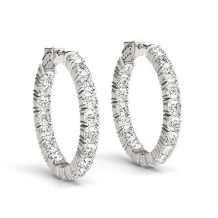 Endless Lab Diamond Hoop Earrings (4 2/5 ct. tw.) gallery image 1