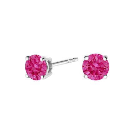 Pink Lab Diamond Stud Earrings (1/2 ct. tw.) gallery image 1