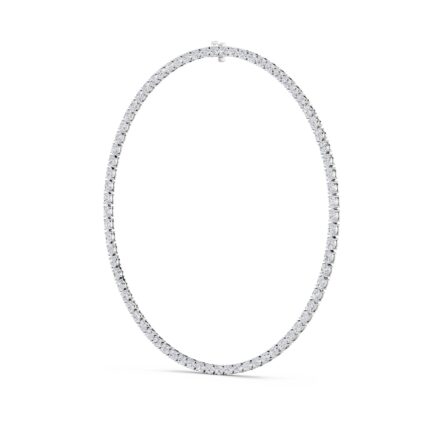 Adjustable Oval Lab Diamond Eternity Necklace gallery image 1