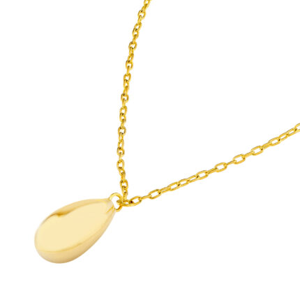 Teardrop Gold Necklace gallery image 1