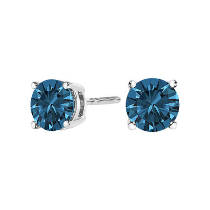 Blue Lab Diamond Stud Earrings (3 ct. tw.) gallery image 1