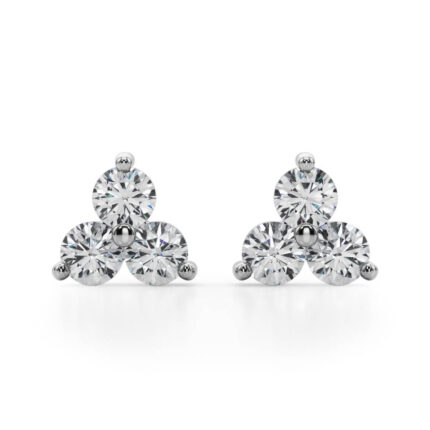Trio Lab Diamond Stud Earrings (1 ct. tw.) gallery image 1