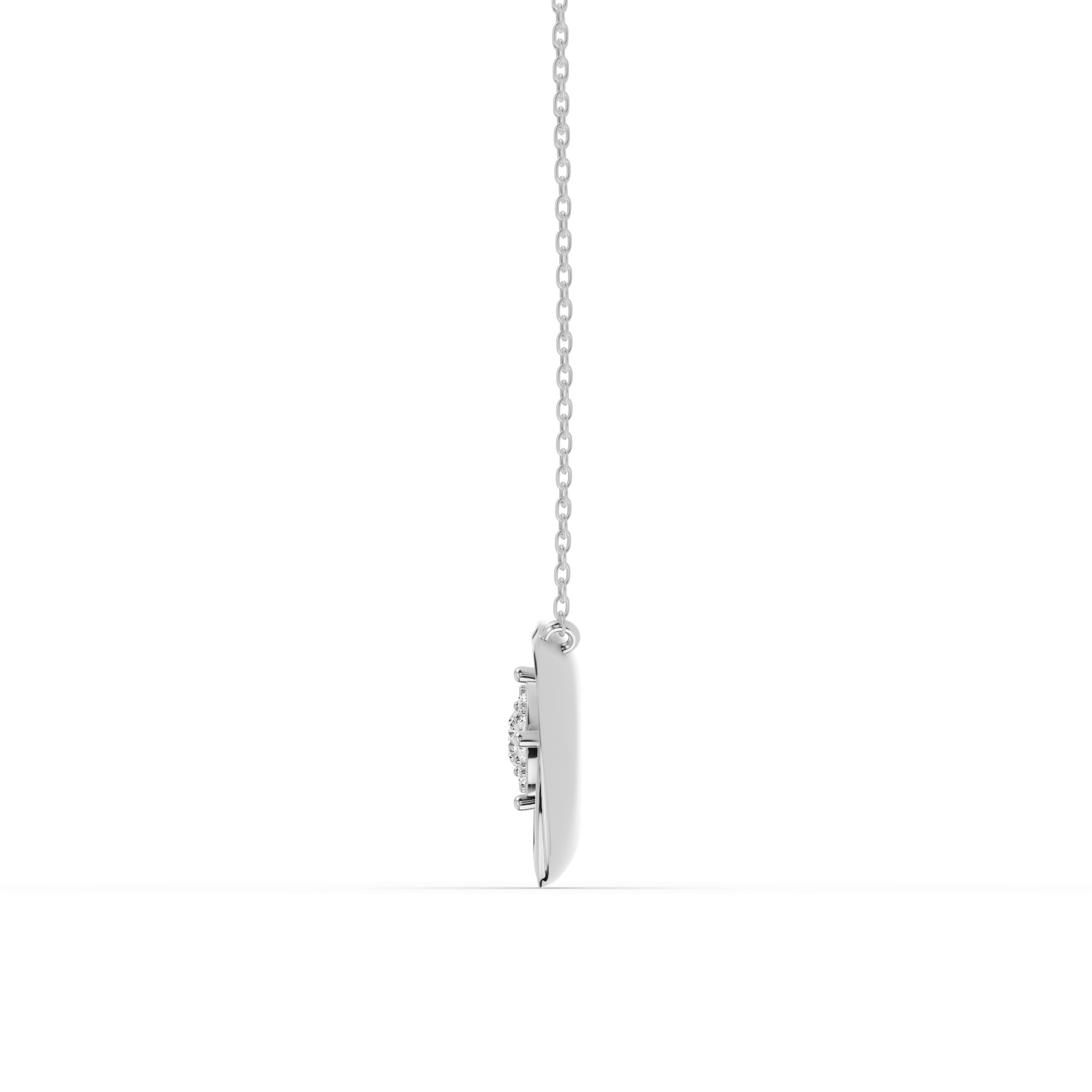 Spira Pave Halo Heart Necklace