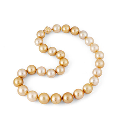 Golden South Sea Pearl Necklace (13-16mm) gallery image 1