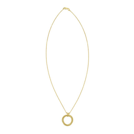 Interlocking Rings Gold Necklace gallery image 1