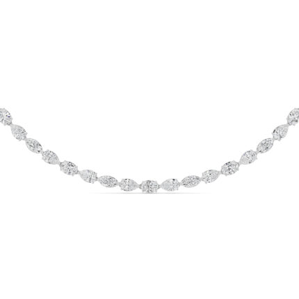 Adjustable Mixed-Shape Lab Diamond Eternity Necklace (25.00 ct. tw.) gallery image 1