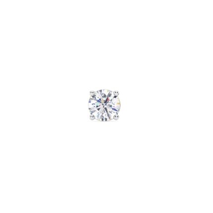 Single Lab Diamond Screw Back Stud Earring (1/2ct) gallery image 1