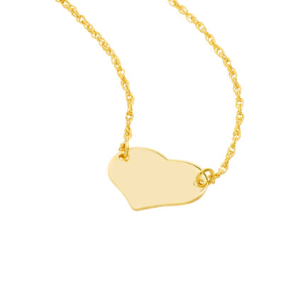 Mini Heart Gold Necklace gallery image 1
