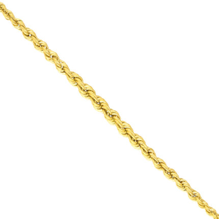 Graduated Rope Chain Gold Necklace gallery image 1