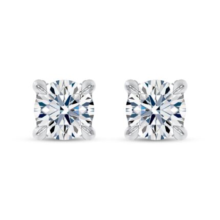 C-Prong Pavé Diamond Stud Earrings (1 ct. tw.) by Christian Siriano gallery image 1