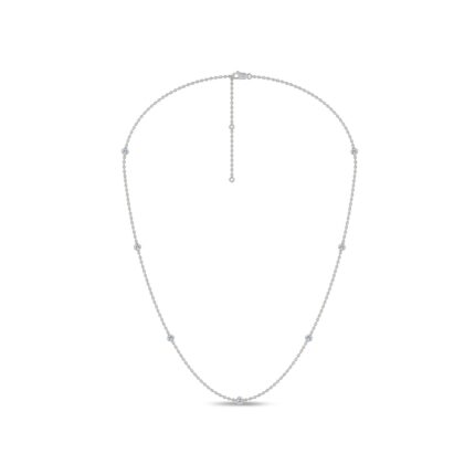 Floating Lab Diamond Station Necklace gallery image 1