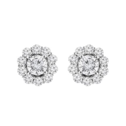 Halo Lab Diamond Studs gallery image 1