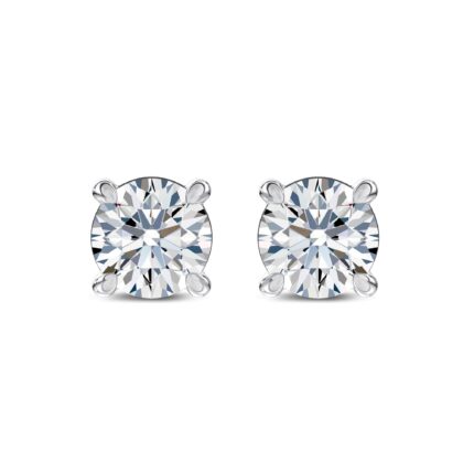 Midnight Halo Round Lab Stud Earrings (1 ct. tw.) by Christian Siriano gallery image 1