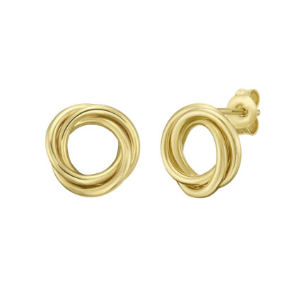 Infinity Loop Stud Earrings gallery image 1