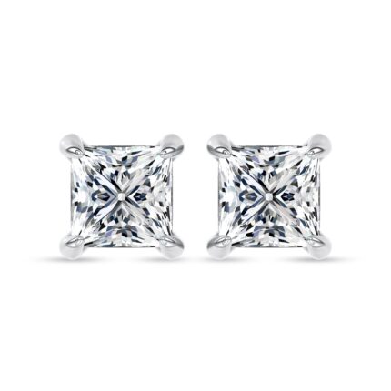 Midnight Halo Princess Lab Stud Earrings (1 ct. tw.) by Christian Siriano gallery image 1