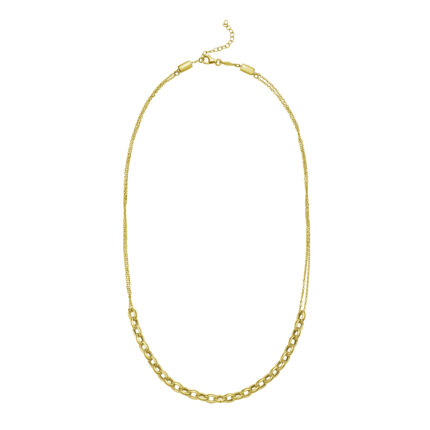 Rolo Link Chain Adjustable Necklace gallery image 1
