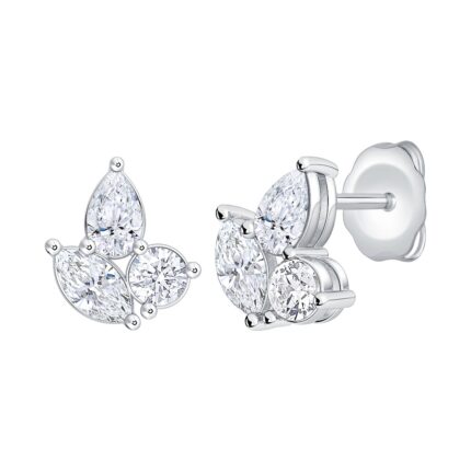 Mixed Shape Diamond Stud Earrings (1 ct. tw.) gallery image 1