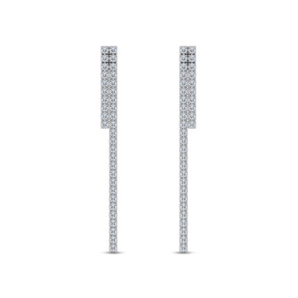 Ligne Duo Lab Diamond Drop Earrings gallery image 1