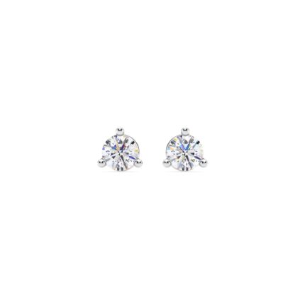Three-Prong Martini Lab Diamond Screw-Back Earrings (1/2 ct. tw.) gallery image 1
