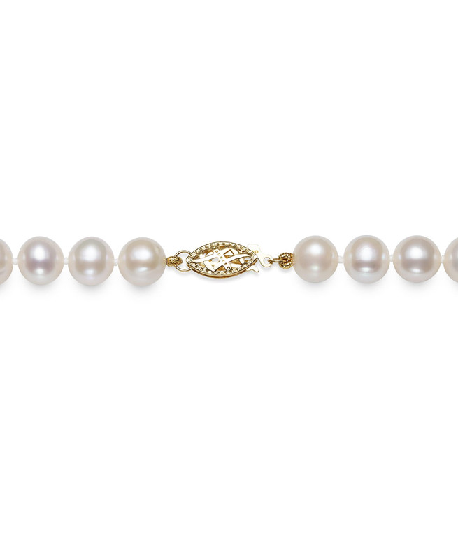 Freshwater Pearl Necklace, Bracelet and Earrings Set (5-6mm)