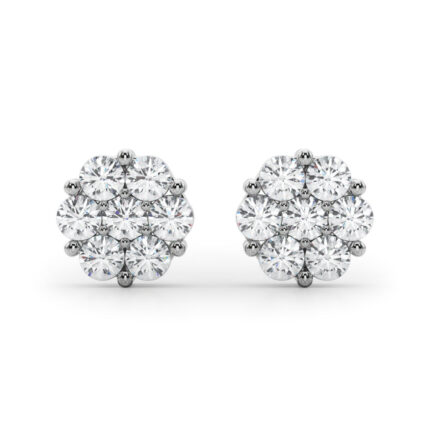 Flower Cluster Lab Diamond Studs (1/2 ct. tw.) gallery image 1
