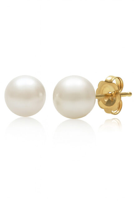 Freshwater Pearl Stud (9-10mm) gallery image 1