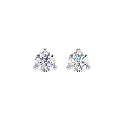 Three-Prong Martini Lab Diamond Screw-Back Earrings (1 1/2 ct. tw.) gallery image 1