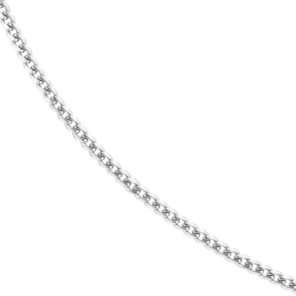 Miami Cuban Silver Necklace (5mm, 22″) gallery image 1