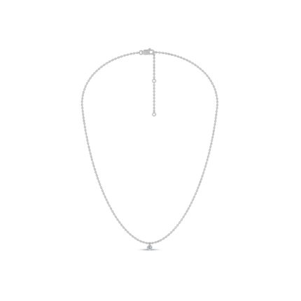 Floating Lab Diamond Solitaire Necklace gallery image 1