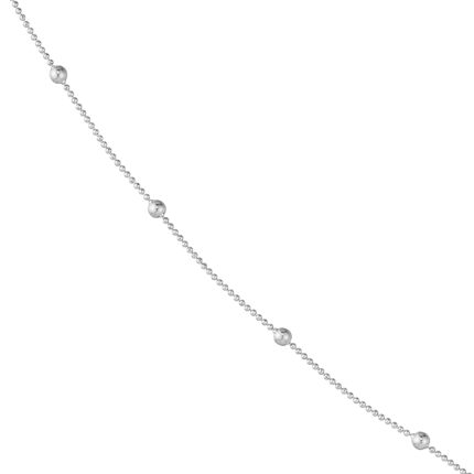Mini Bead Station Gold Necklace gallery image 1