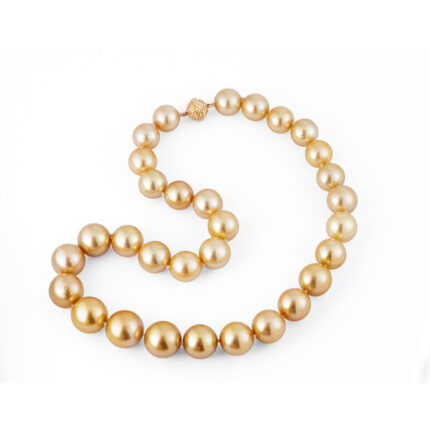Golden South Sea Pearl Necklace (12-15.5mm) gallery image 1