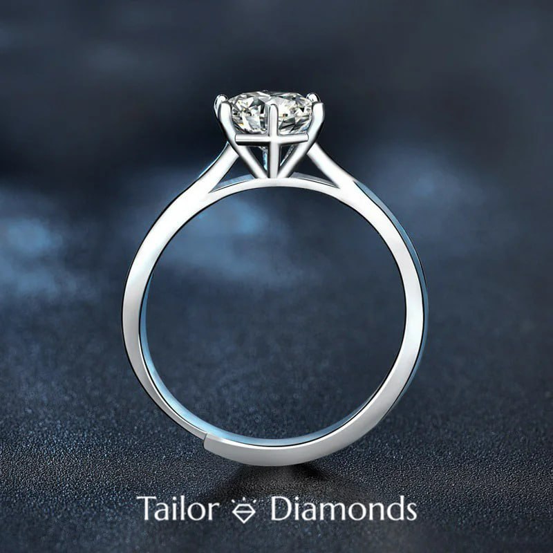 Classic 6-Prong Round Brilliant Cut Lab-Grown Diamond Engagement Ring